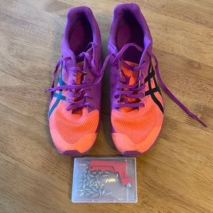 ASICS distance running track spikes ~ Men’s size 11 (w/extra studs and wrench)